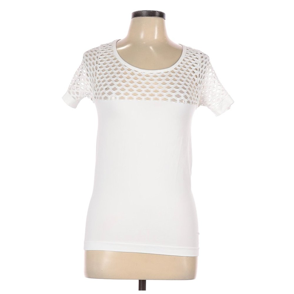 Venus White Net Top NWOT